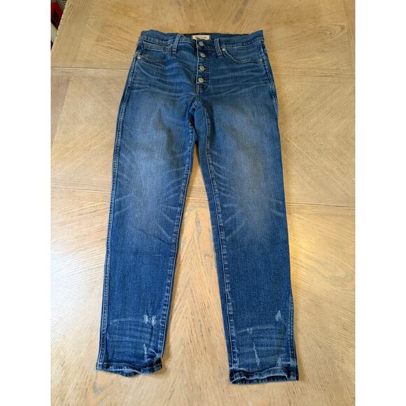 Madewell Tall Slim Straight Jeans: Distressed
Button-Front Edition size 30 - Picture 4 of 12